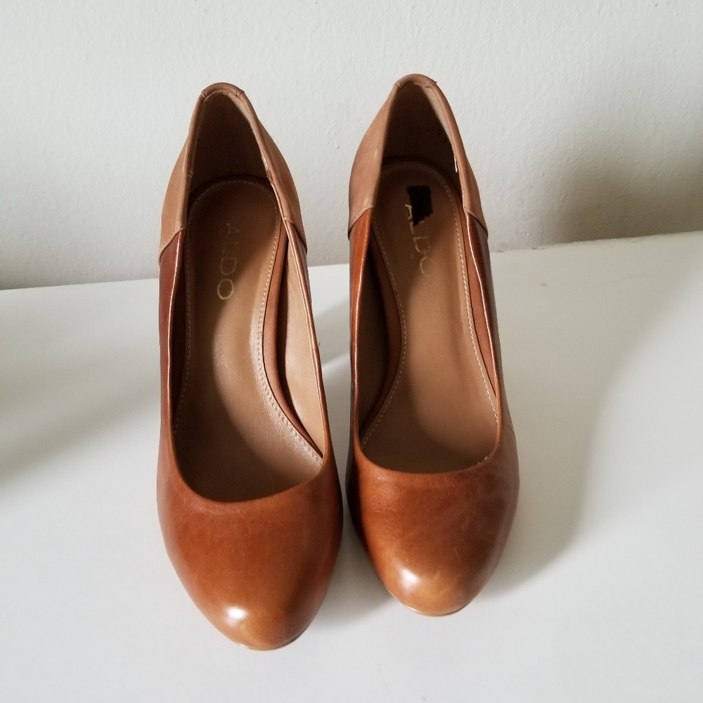 Aldo block heel pumps